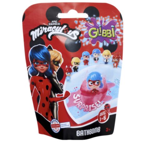 Glibbi Miraculous fürdőbomba meglepetés figurával