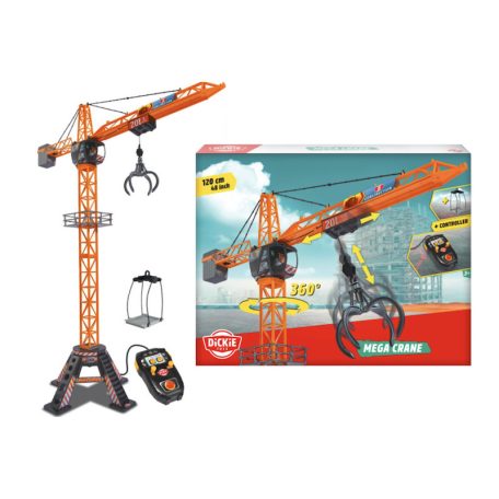 Dickie Toys Mega Crane – Távirányítós óriás daru 120 cm
