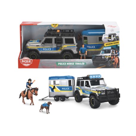 Dickie Toys - Rendőrségi lószállító szett