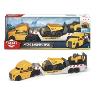 Dickie Toys - Volvo munkagép szállító kamion