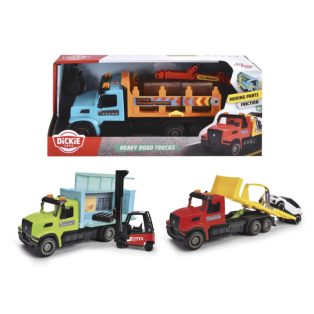   Dickie Toys - Heavy Road Trucks - Kék rönkszállító teherautó
