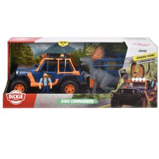   Dickie Toys Dino Commander Jeep – Dinó parkőr játékszett fény-hang effektekkel