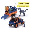   Dickie Toys Dino Commander Jeep – Dinó parkőr játékszett fény-hang effektekkel
