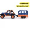   Dickie Toys Dino Commander Jeep – Dinó parkőr játékszett fény-hang effektekkel