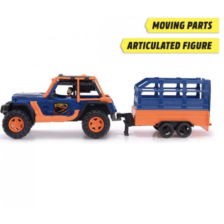 Dickie Toys Dino Commander Jeep – Dinó parkőr játékszett fény-hang effektekkel