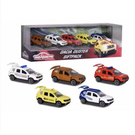 Majorette Dacia Duster giftpack diorama - 5 darabos kisautó szett