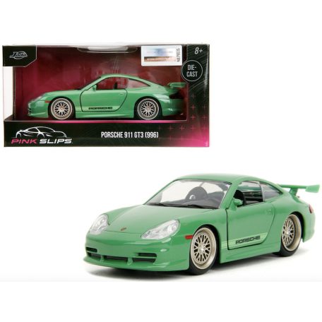 Pink Slips Porsche 911 GT3 (996) modellautó zöld
