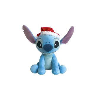 Stitch plüss mikulás sapkában 50 cm Disney 