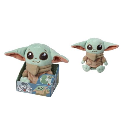 Star Wars Baby Yoda vállra ültethető mágneses plüss figura 12cm