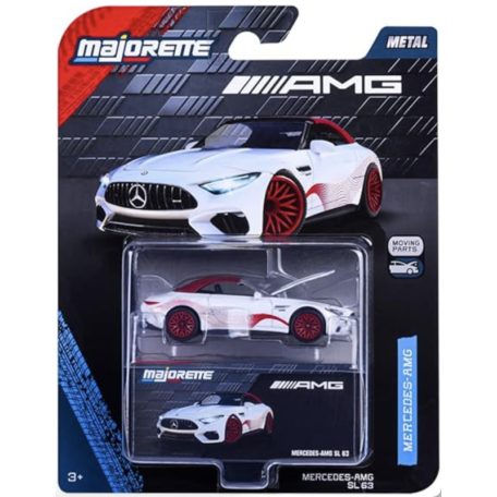 Majorette - Mercedes AMG Deluxe Cars - SL63 fehér-piros