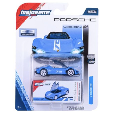 Majorette - Porsche Vision Gran Turismo kék Deluxe Cars fém autó