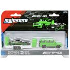 Majorette - Mercedes-AMG Deluxe Trailer G63 és GT63 - zöld-fekete
