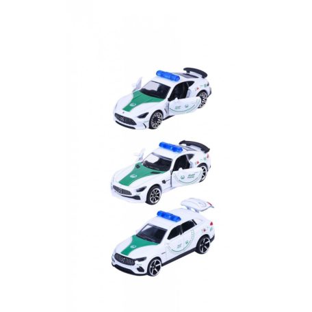Majorette Dubai Police 3 darabos kisautó csomag - Mercedes AMG GTR - Mercedes-AMG G63 és Mercedes-AMG GLC 63