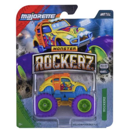 Majorette - Monster Rockerz Volkswagen Beetle VW Bogár fém kisautó