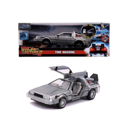 Vissza a jövőbe 2 Időgép -világítós- 1:24 Back to the Future modellautó