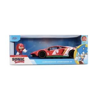 Sonic – Knuckles Lamborghini Aventador modellautó 1:24