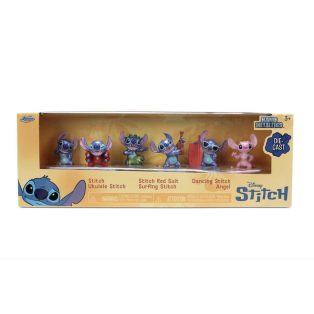 Stitch Nano Diorama  Pack fém figura szett 6 darabos