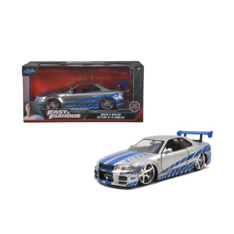 Halálos iramban 2002 Nissan Skyline modellautó 1:24